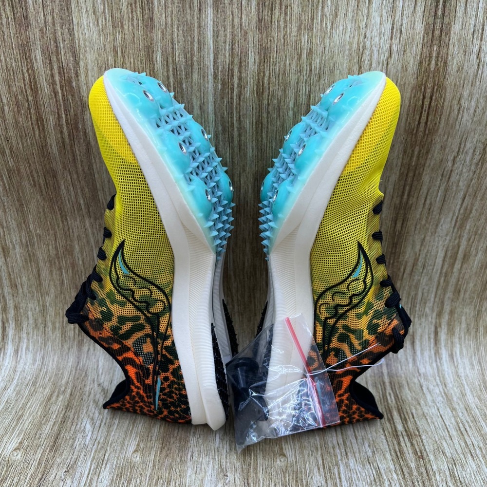 Saucony Endorphin Cheetah Track Spikes Women's Size 8 Yellow Leopard S19095-85 - Picture 7 of 10